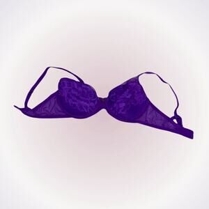 Natori purple lace soft cup underwire bra | Sz 30D